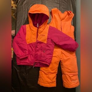 COPY - 2t girls Columbia snowsuit set